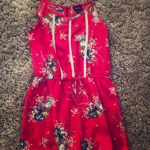 Girls floral romper - NWOT